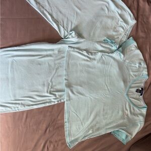 Chaps Light Blue Pajama Set